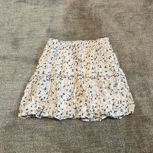 White Floral Light of Life Mini Skirt from Princess Polly